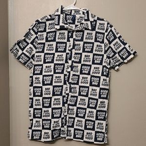 Divided Womens Button Up Graphic Shirt